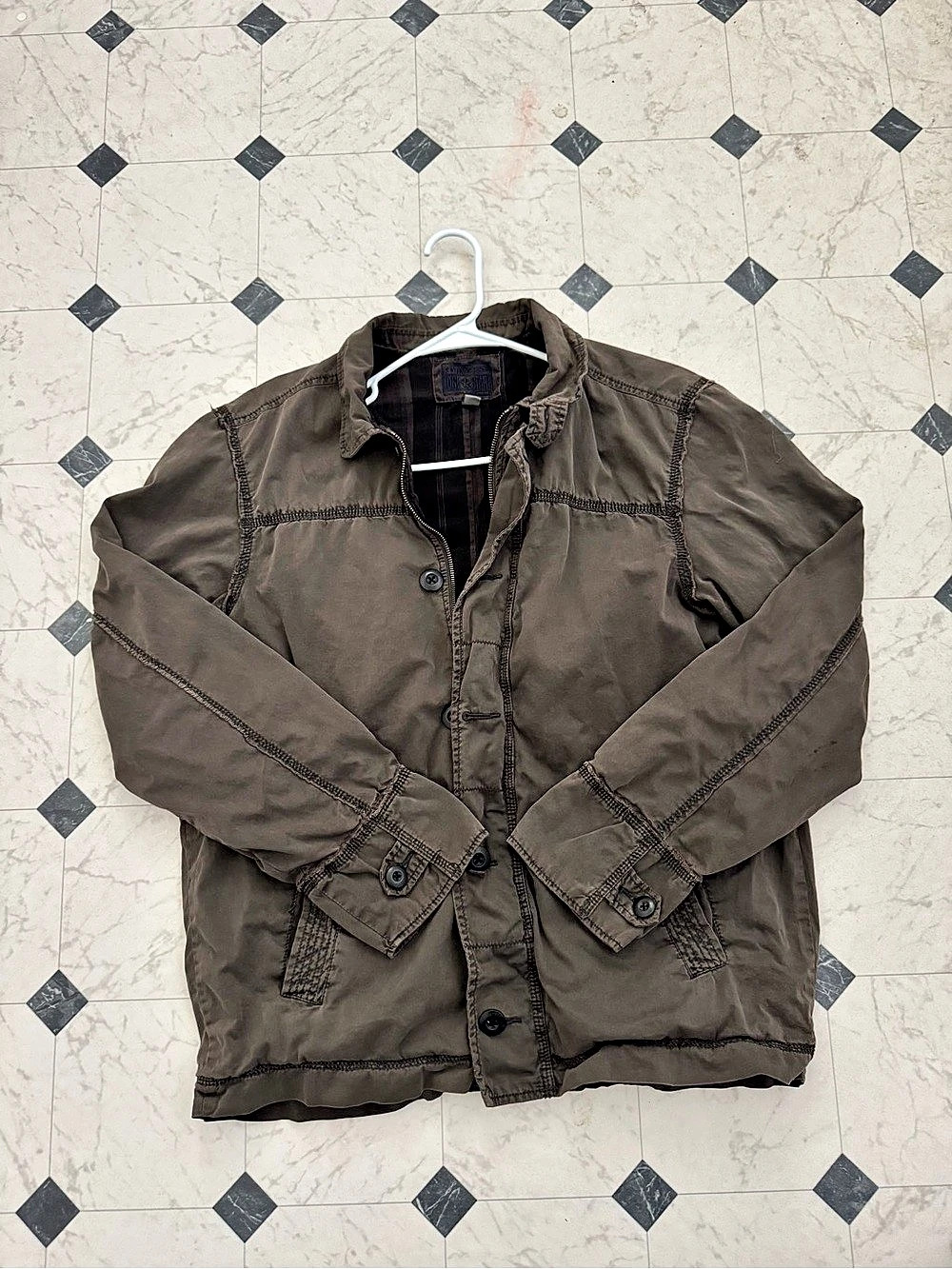 Converse One Star Utility Jacket Brown Size Medium